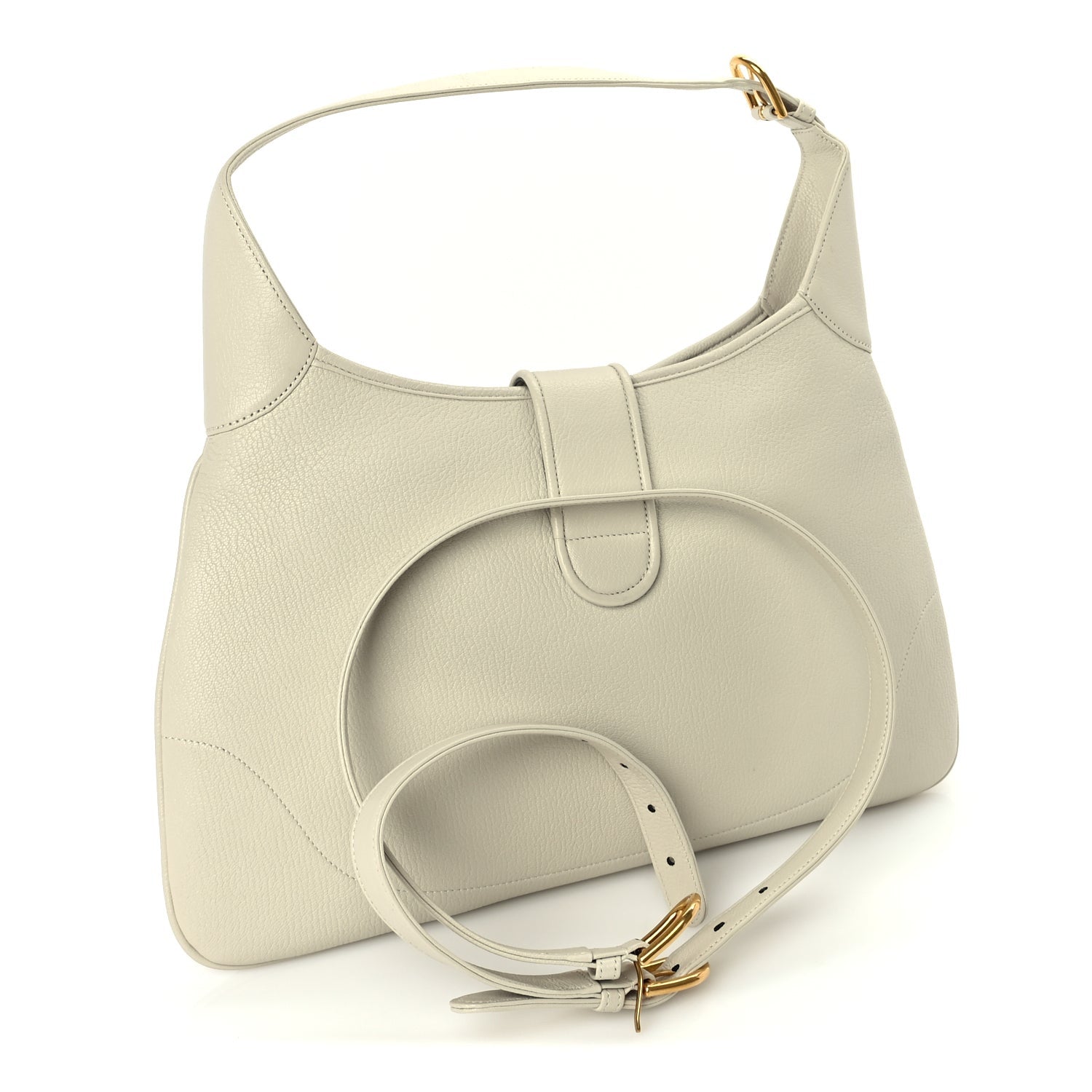 Gucci Goatskin Medium Aphrodite Shoulder Bag Mystic White 2 of 8
