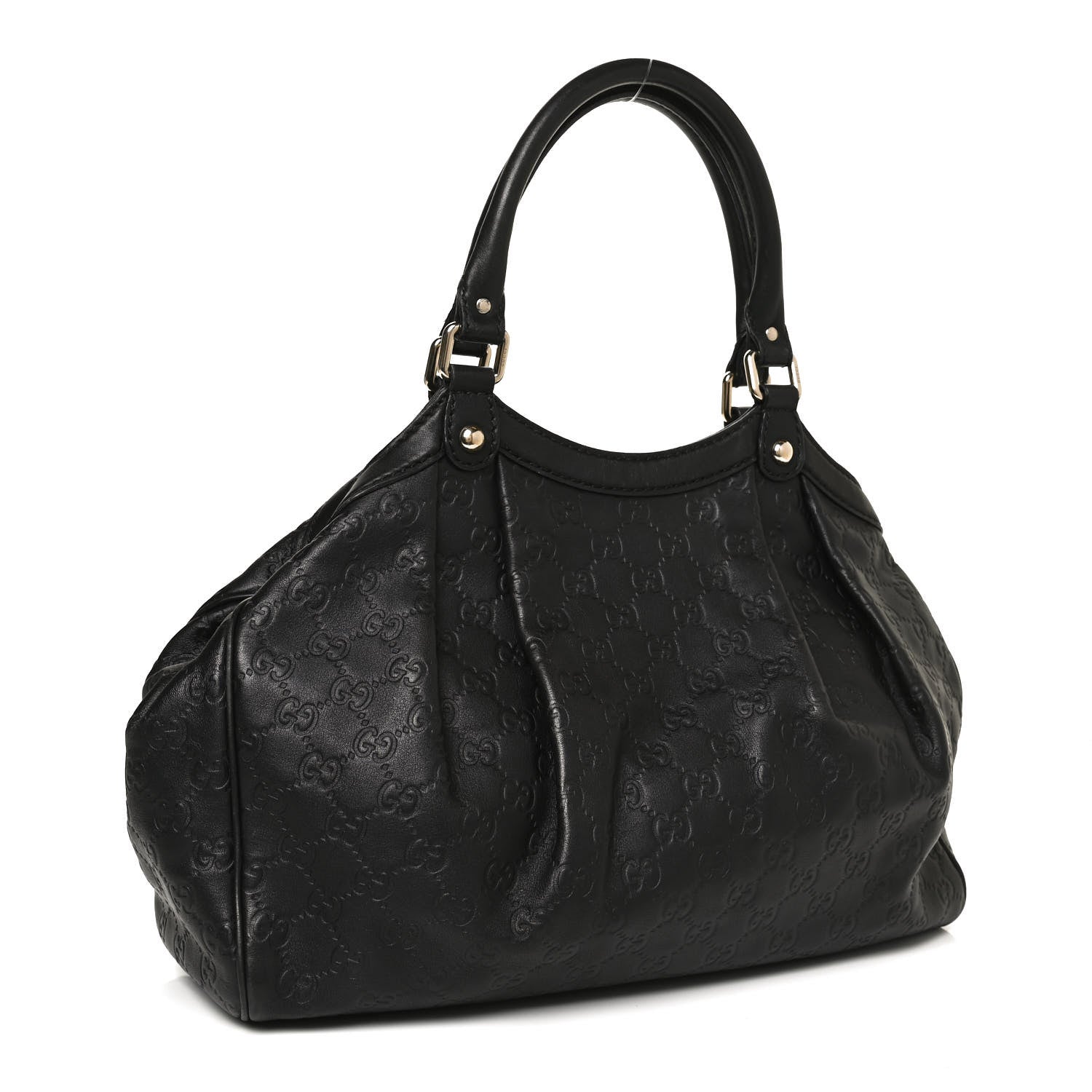 Gucci Guccissima Medium Sukey Tote Black 3 of 11