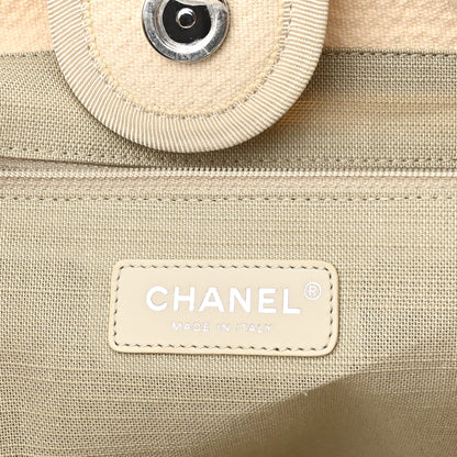 Chanel Mixed Fibers Small Deauville Tote White 7 of 11