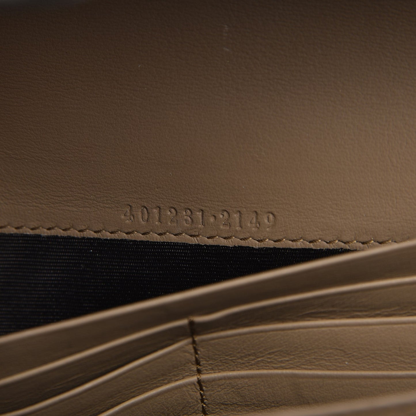 GG Supreme Monogram Mini Dionysus Chain Wallet Beige Taupe