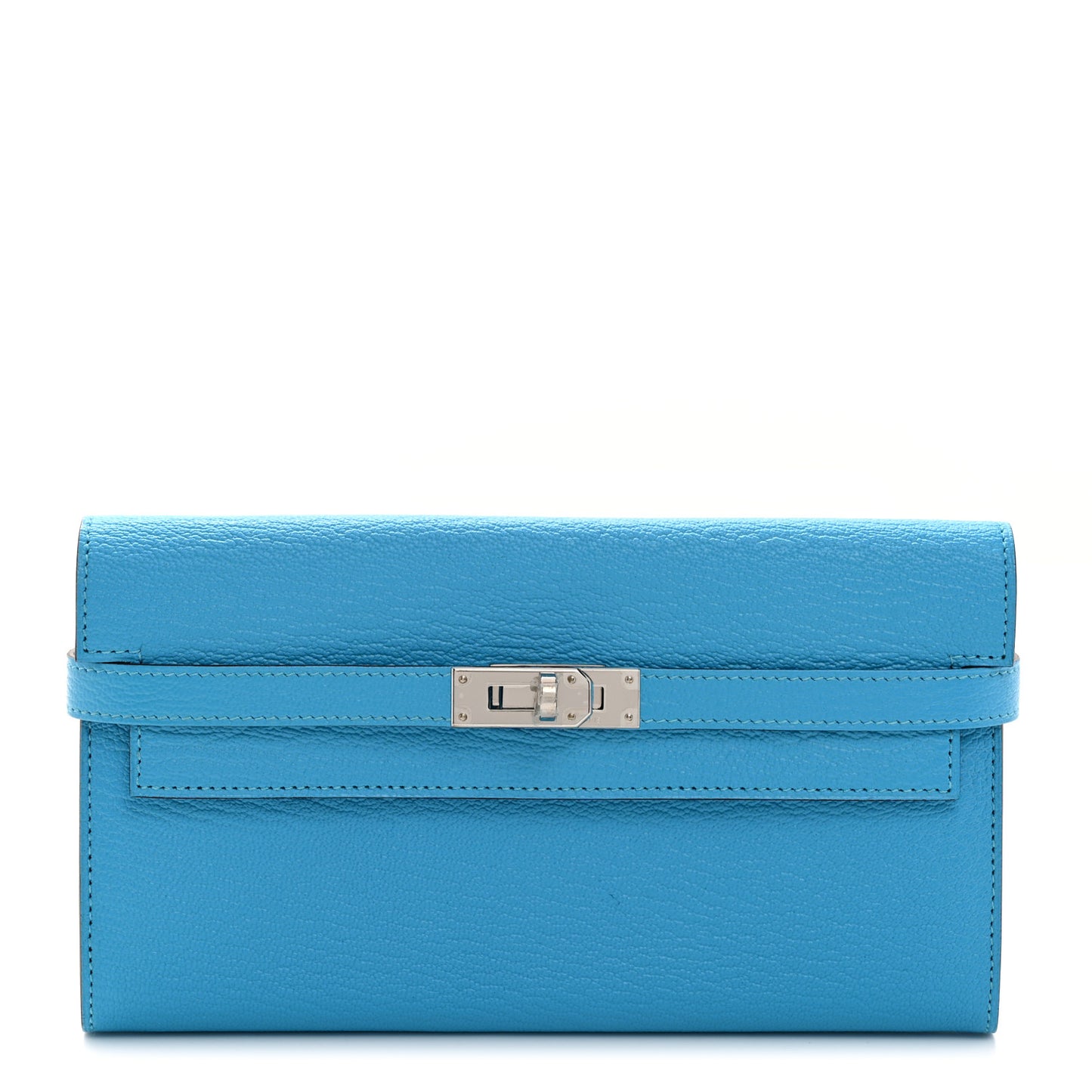 Chevre Mysore Kelly Longue Wallet Bleu Azteque