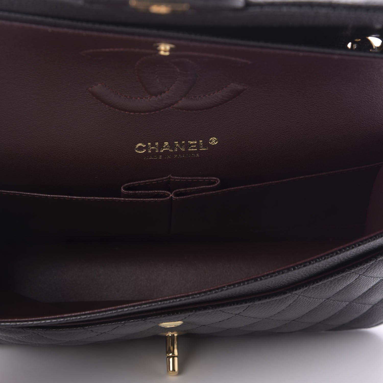 Chanel Caviar Quilted Medium Double Flap Black 5 of 10