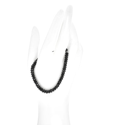 David Yurman Sterling Silver Black Spinel Faceted Bead Bracelet 2 of 4