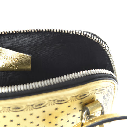 Gucci X SEGA Calfskin GUCCY Stars Mini Dome Shoulder Bag Gold 9 of 10