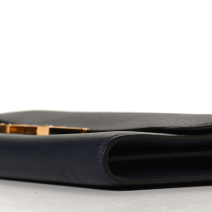 Hermes Evercolor Constance Wallet To Go Bleu Nuit 9 of 12