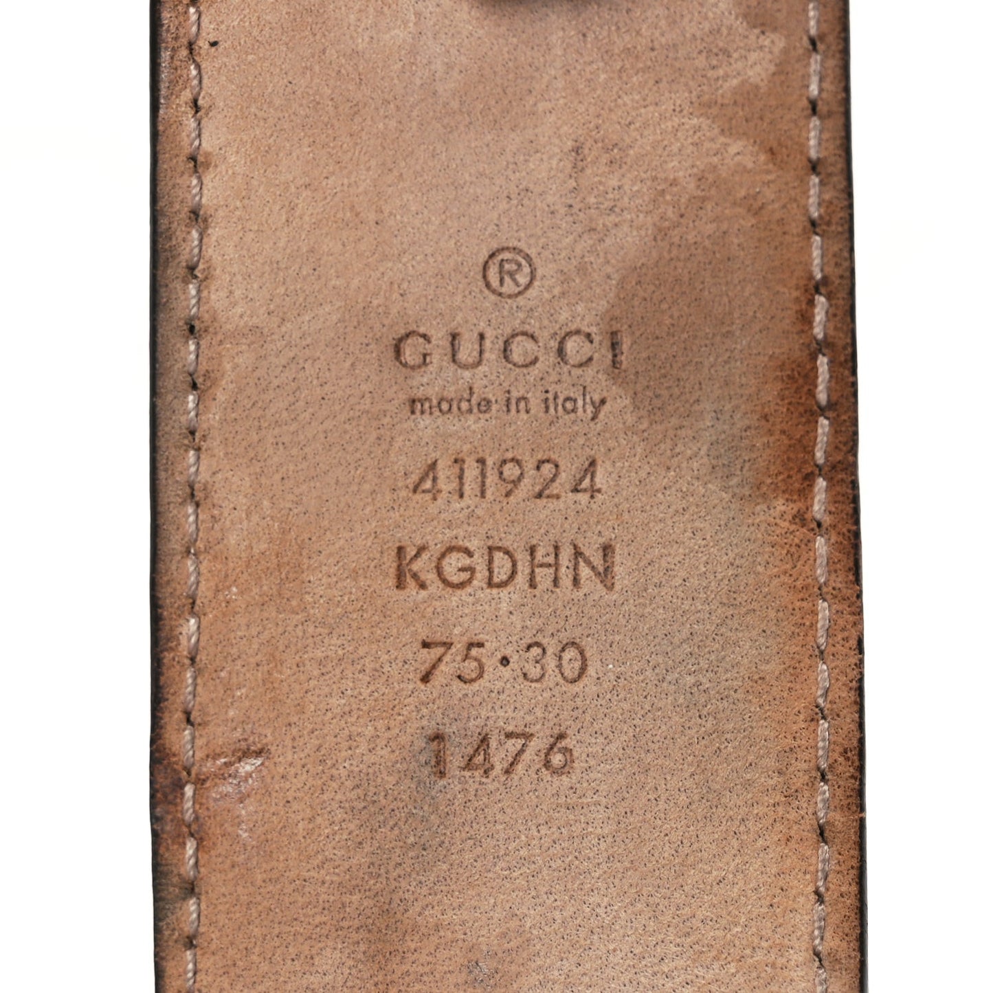 GG Supreme Monogram Selleria Calfskin Interlocking G 40mm Belt 75 30 Beige Ebony Cocoa