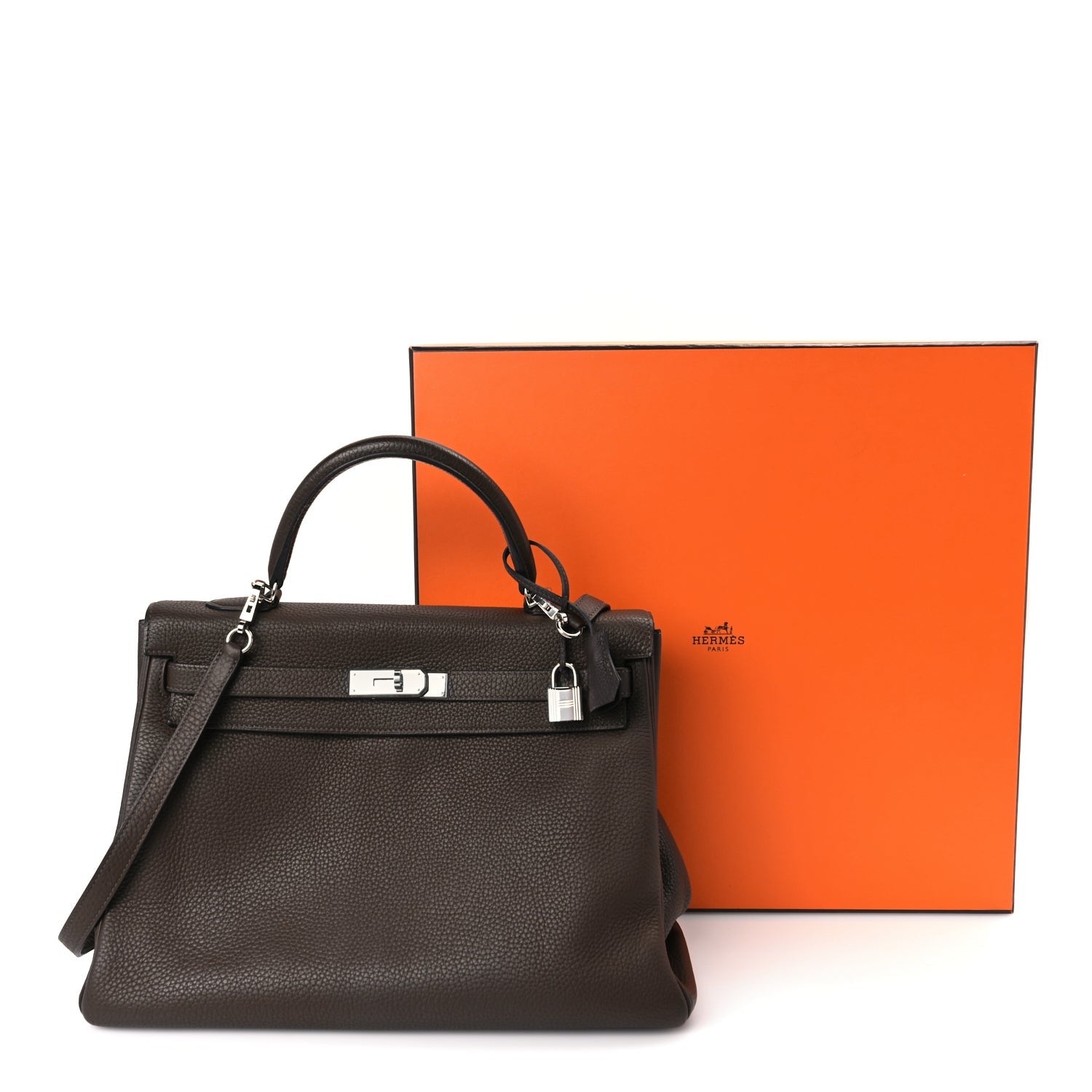 Hermes Togo Kelly Retourne 35 Ecorce 10 of 10