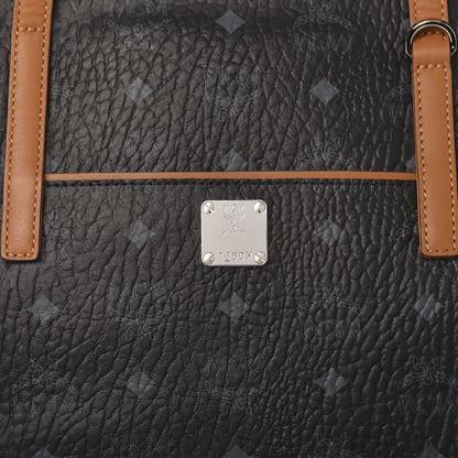 MCM Visetos Medium Anya Shopper Tote Black 9 of 9