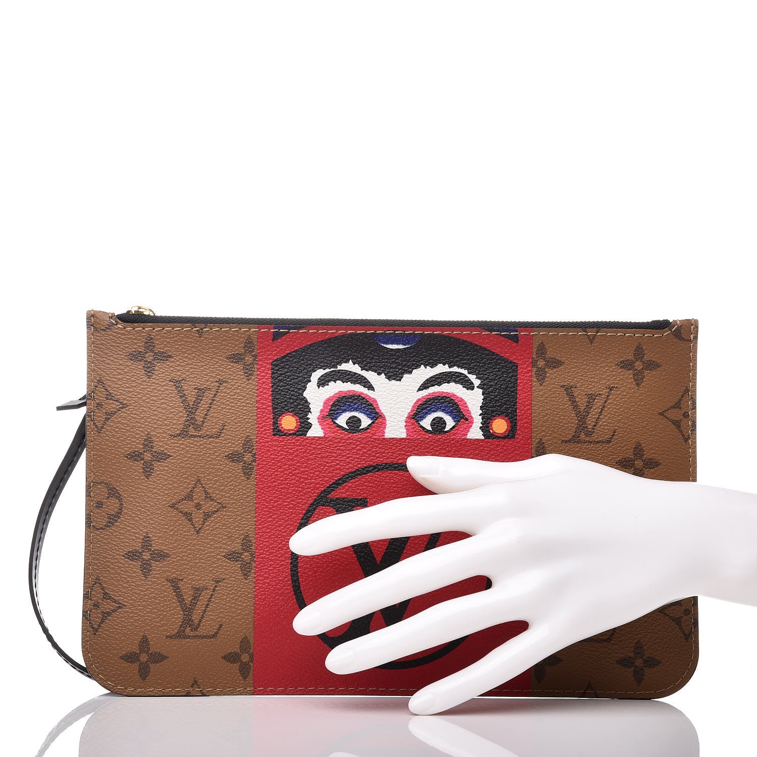 Louis Vuitton Reverse Monogram Kabuki MM GM Pochette 2 of 7