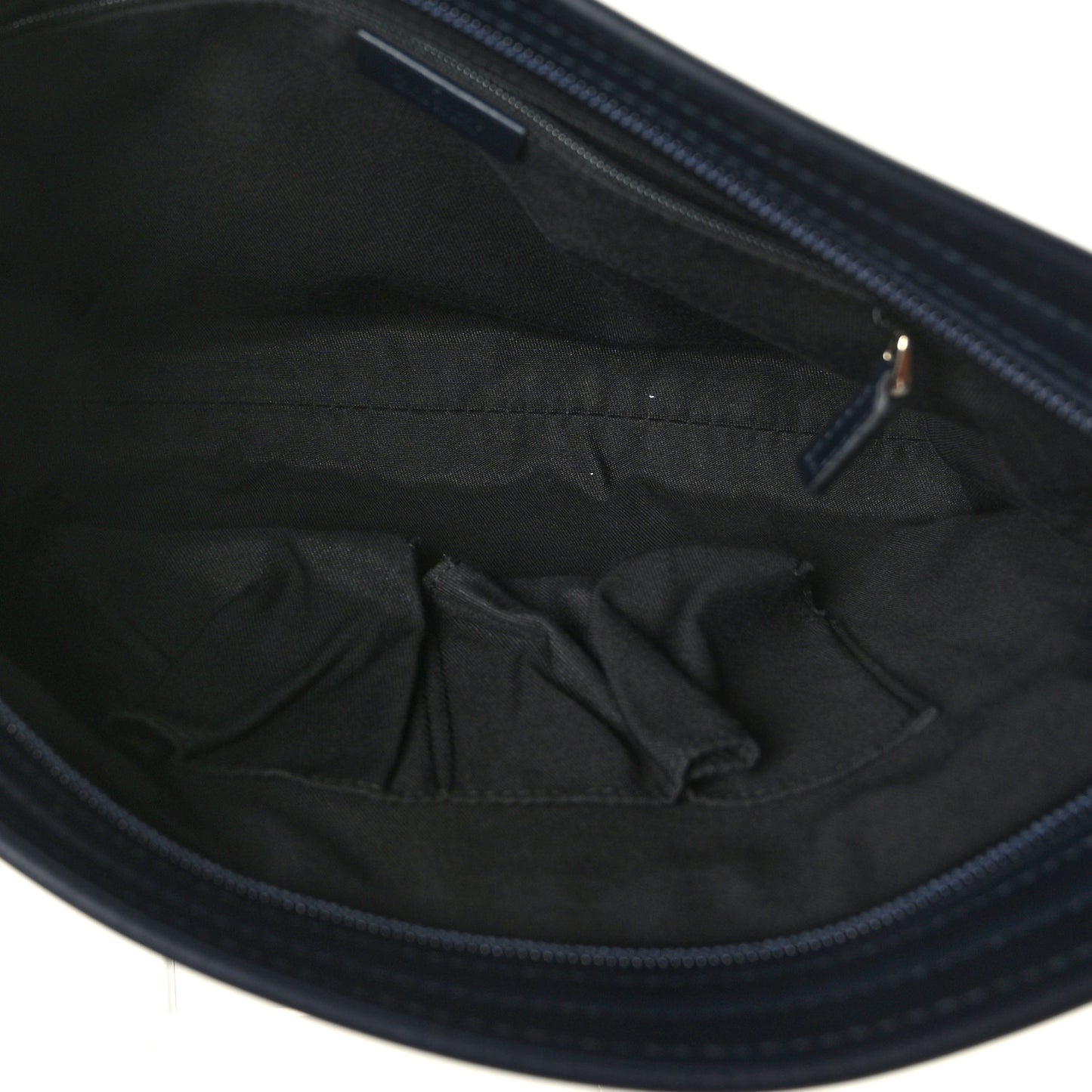 GG Supreme Monogram Web Flat Messenger Bag Navy