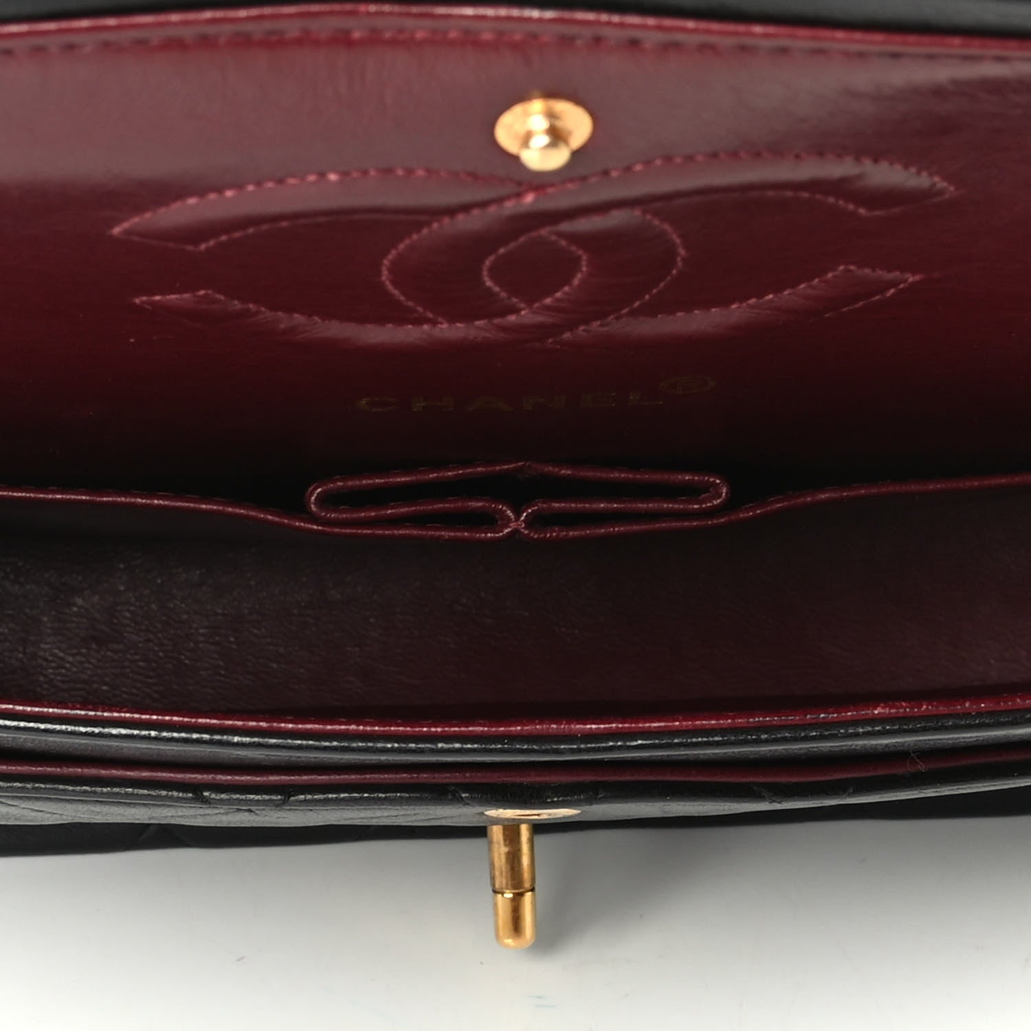 Chanel Lambskin Quilted Medium Double Flap Black 4 of 6