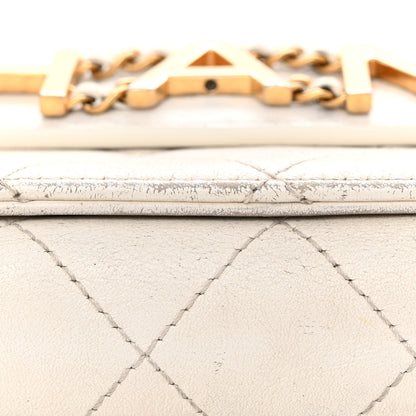 Chanel Calfskin Quilted Small Enchained Flap White 15 of 17