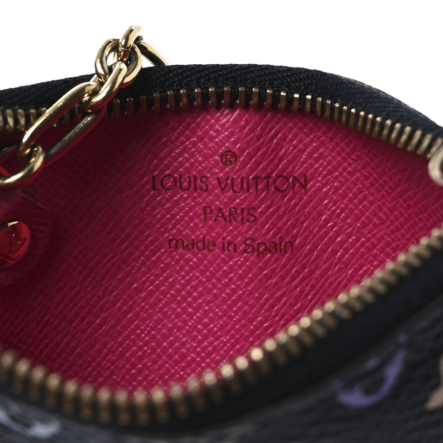 Monogram Multicolor Key Pouch Black Grenade
