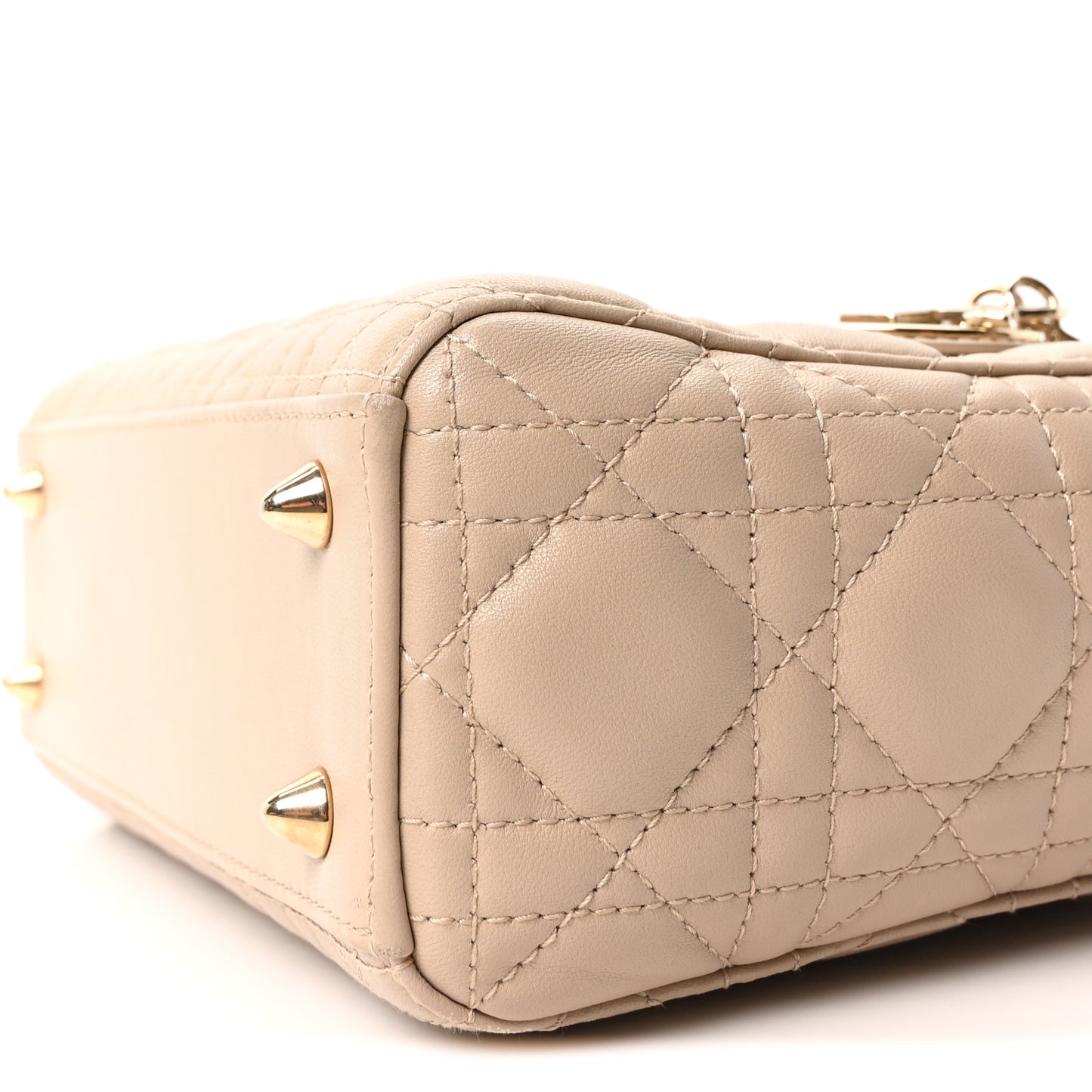 Lambskin Cannage Small My ABCDior Lady Dior Beige