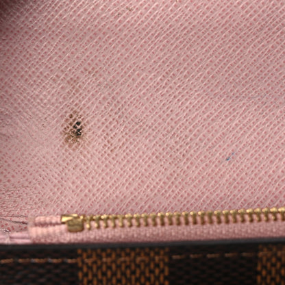 Louis Vuitton Damier Ebene Sarah Wallet NM Rose Ballerine 7 of 7