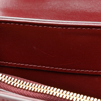 Celine Satinated Calfskin Medium 16 Top Handle Bag Light Burgundy 14 of 14