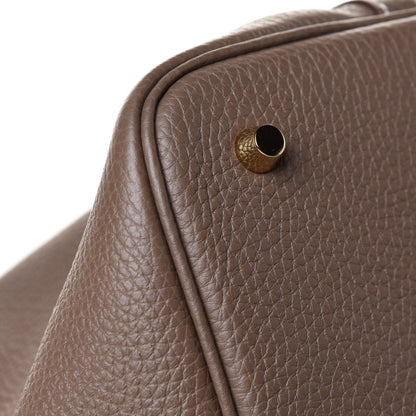 Hermes Taurillon Clemence Picotin Lock 22 MM Etoupe 10 of 12