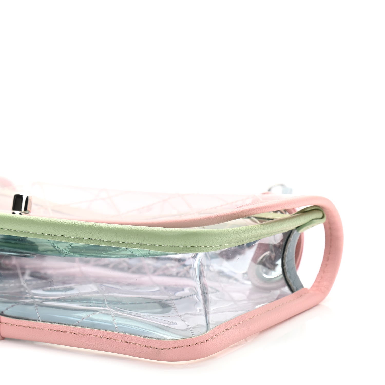 Chanel Lambskin PVC Quilted Mini Coco Splash Flap Blue Green 10 of 10