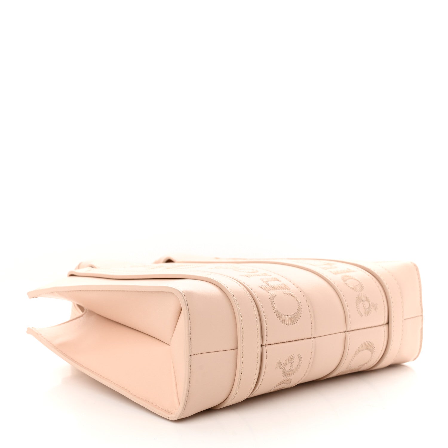 Chloe Calfskin Small Woody Tote Cement Pink 4 of 10