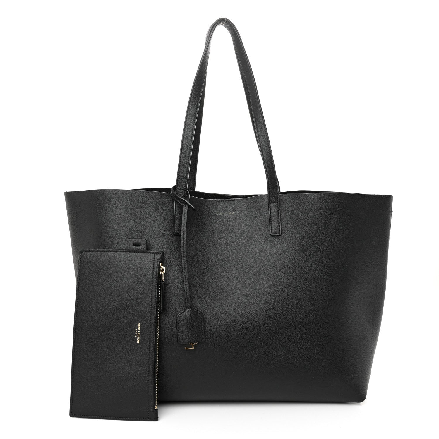Saint Laurent Calfskin Large Shopping Tote Black 1 of 7