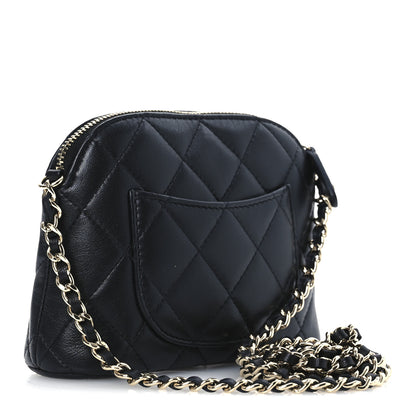 Chanel Lambskin Quilted Classic Clutch With Chain Black 3 of 10