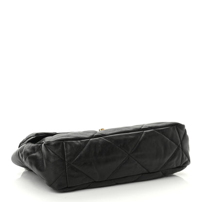 Chanel Lambskin Quilted Large Chanel 19 Flap Black 4 of 10