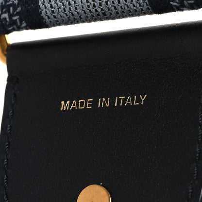 Christian Dior Canvas Embroidered Adjustable Shoulder Strap Blue 4 of 4