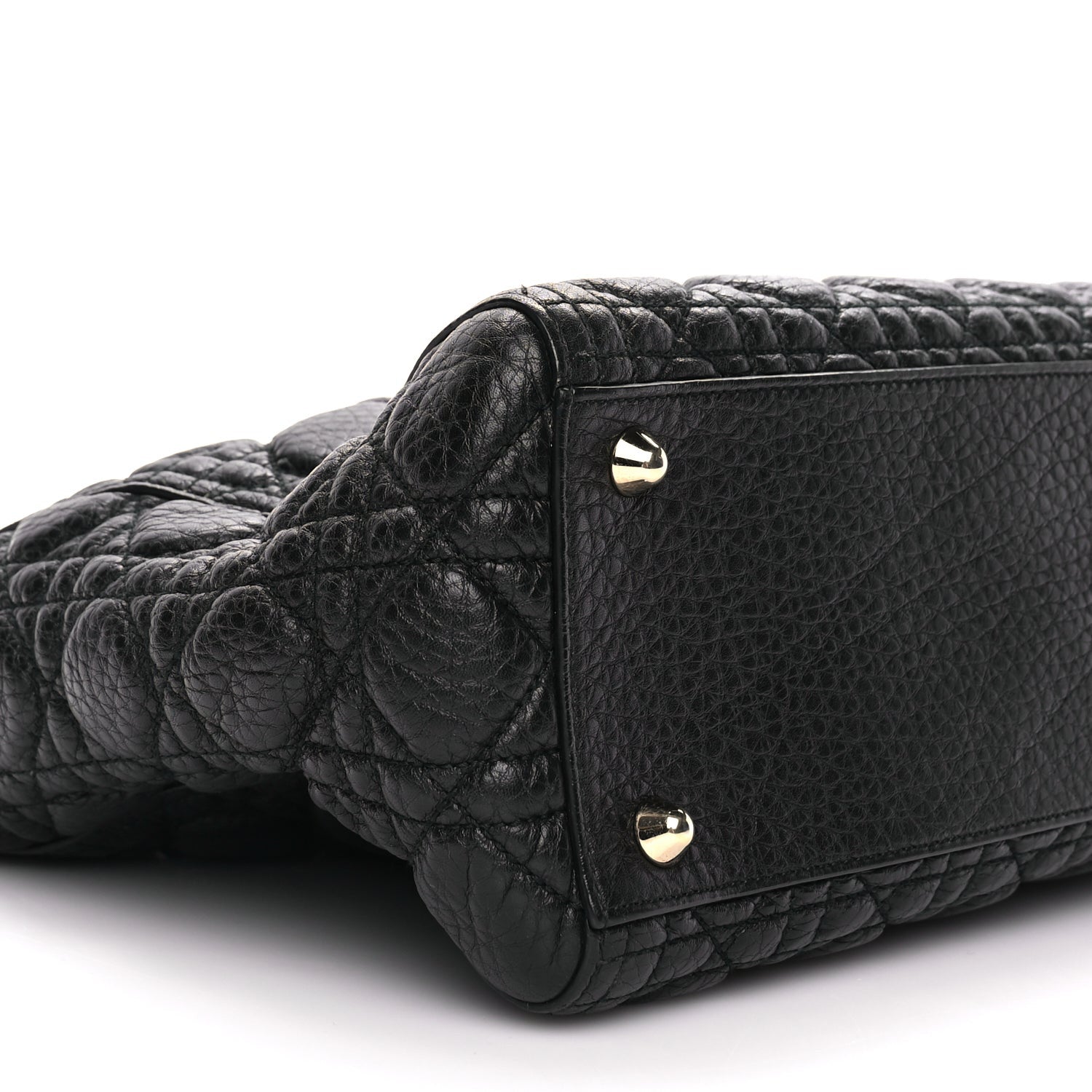 Christian Dior Grained Calfskin Cannage Large Supple Lady Dior Black 7 of 8