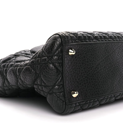 Christian Dior Grained Calfskin Cannage Large Supple Lady Dior Black 7 of 8