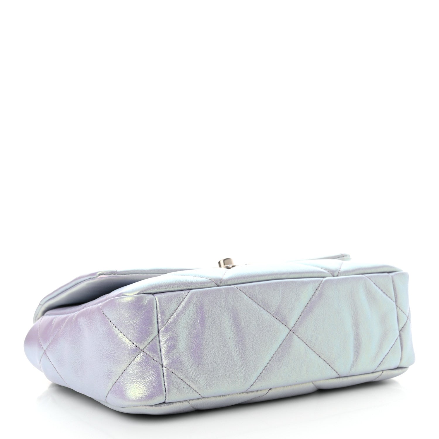 Chanel Iridescent Calfskin Quilted Medium Chanel 19 Flap Light Purple 4 of 11