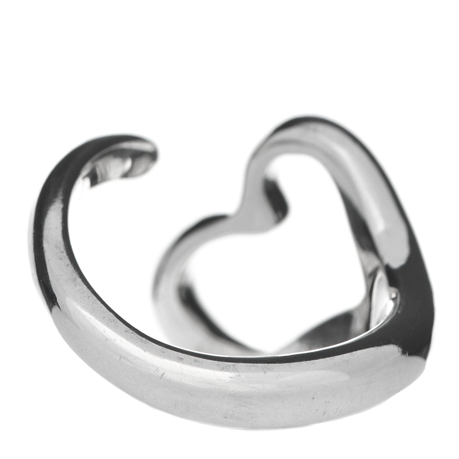 Tiffany Sterling Silver Elsa Peretti Open Heart Ring 48 4.5 3 of 5