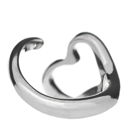 Tiffany Sterling Silver Elsa Peretti Open Heart Ring 48 4.5 3 of 5