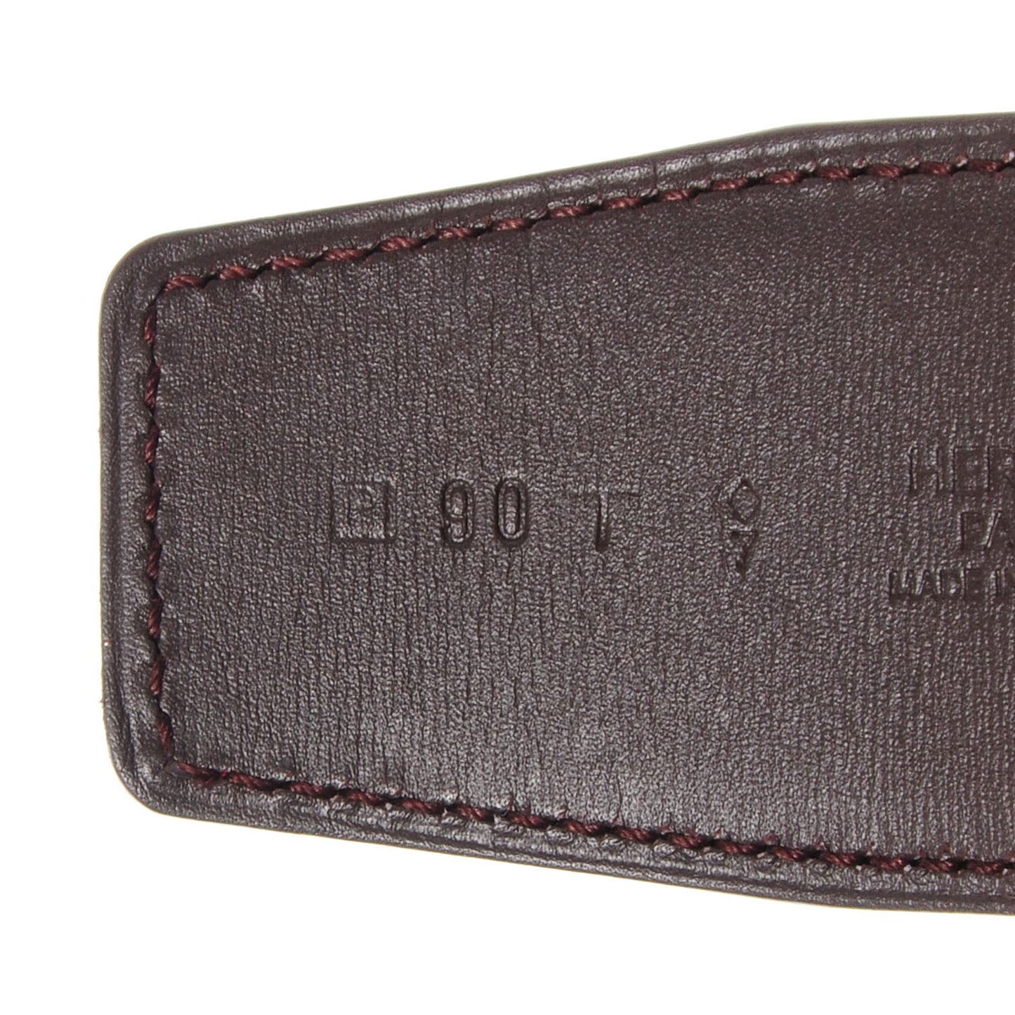 Epsom Chamonix Reversible 42mm Reversible Belt Strap 90 Capucine Chocolate