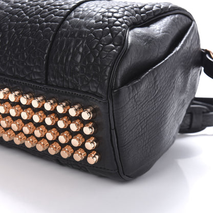 Alexander Wang Pebbled Lambskin Rockie Black Rose Gold Hardware 7 of 9