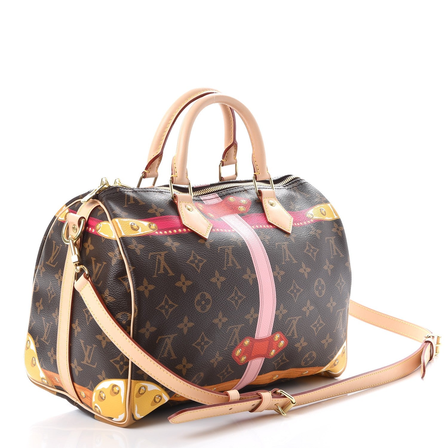 Louis Vuitton Monogram Summer Trunks Speedy Bandouliere 30 3 of 8