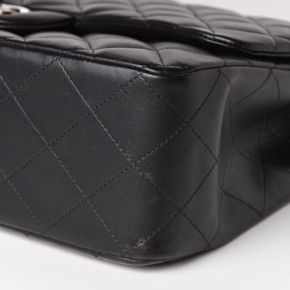 Chanel Lambskin Quilted Jumbo Single Flap Black 9 of 11