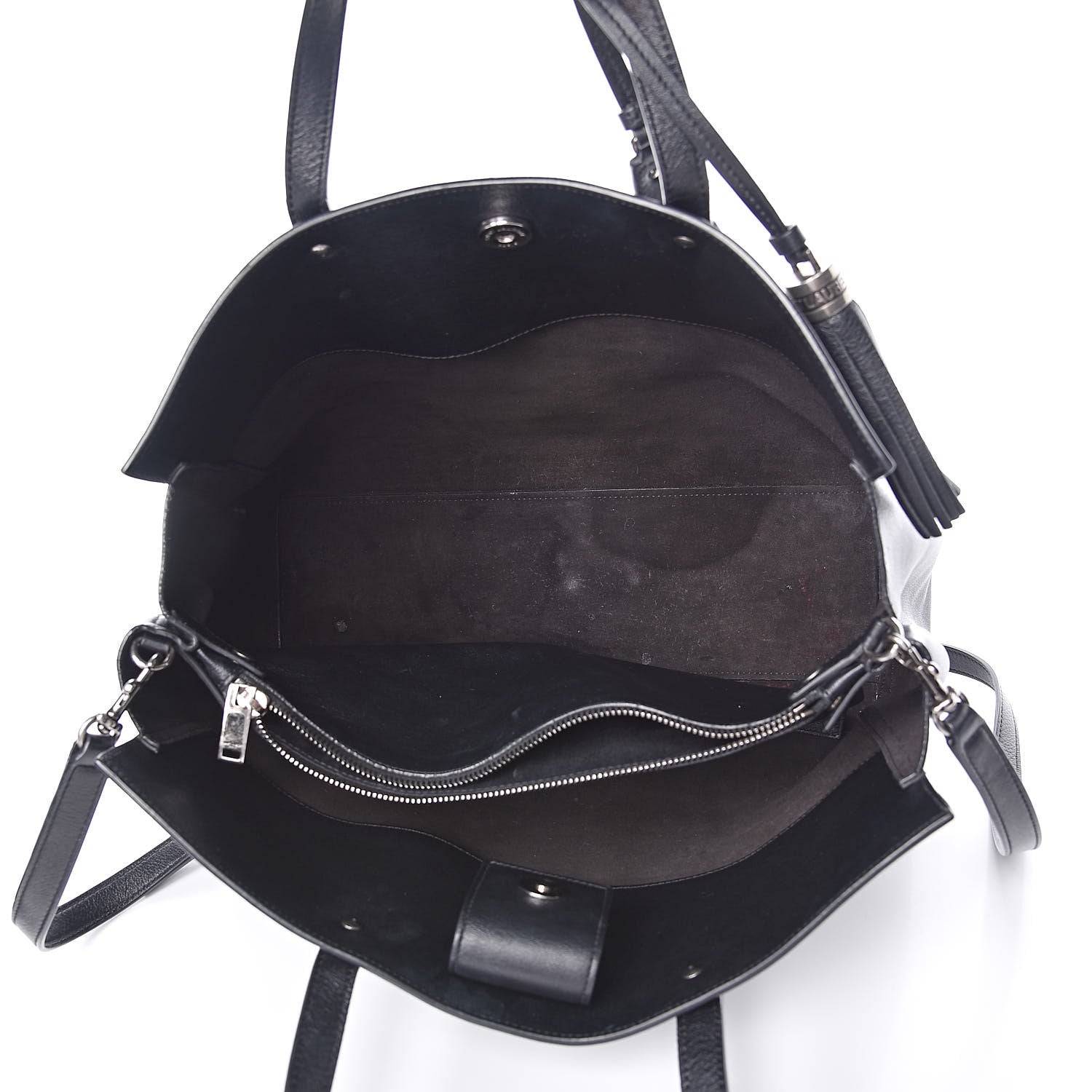 Saint Laurent Calfskin Medium Amber Tote Black 5 of 13