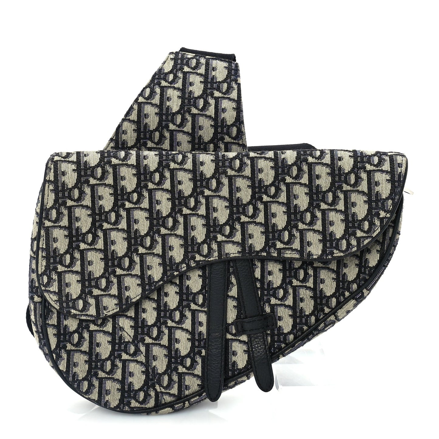 Oblique Mens Saddle Bag  Blue