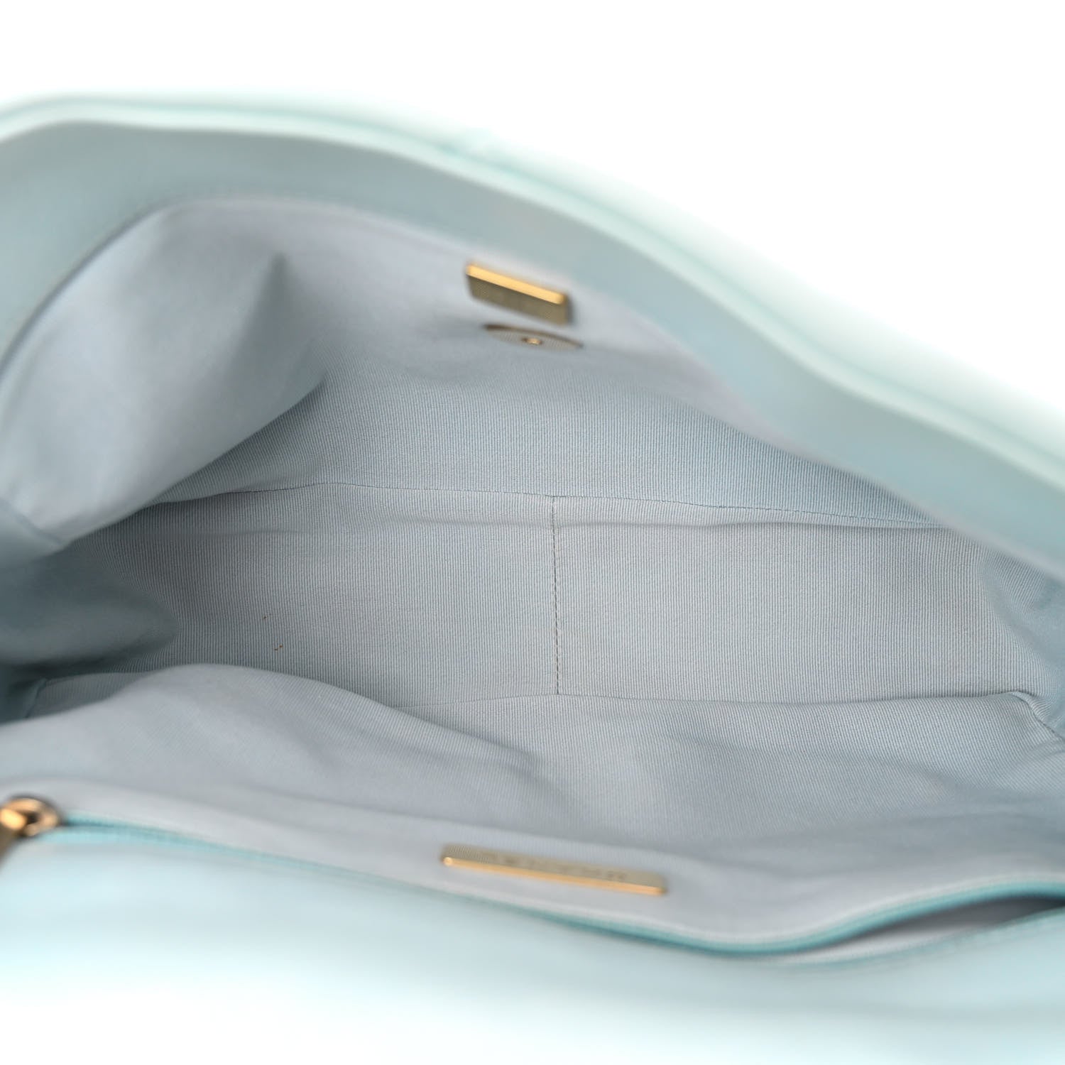 Chanel Lambskin Quilted Large Chanel 19 Flap Light Blue 5 of 10