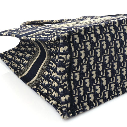 Christian Dior Oblique Large Book Tote Blue Multicolor 7 of 8