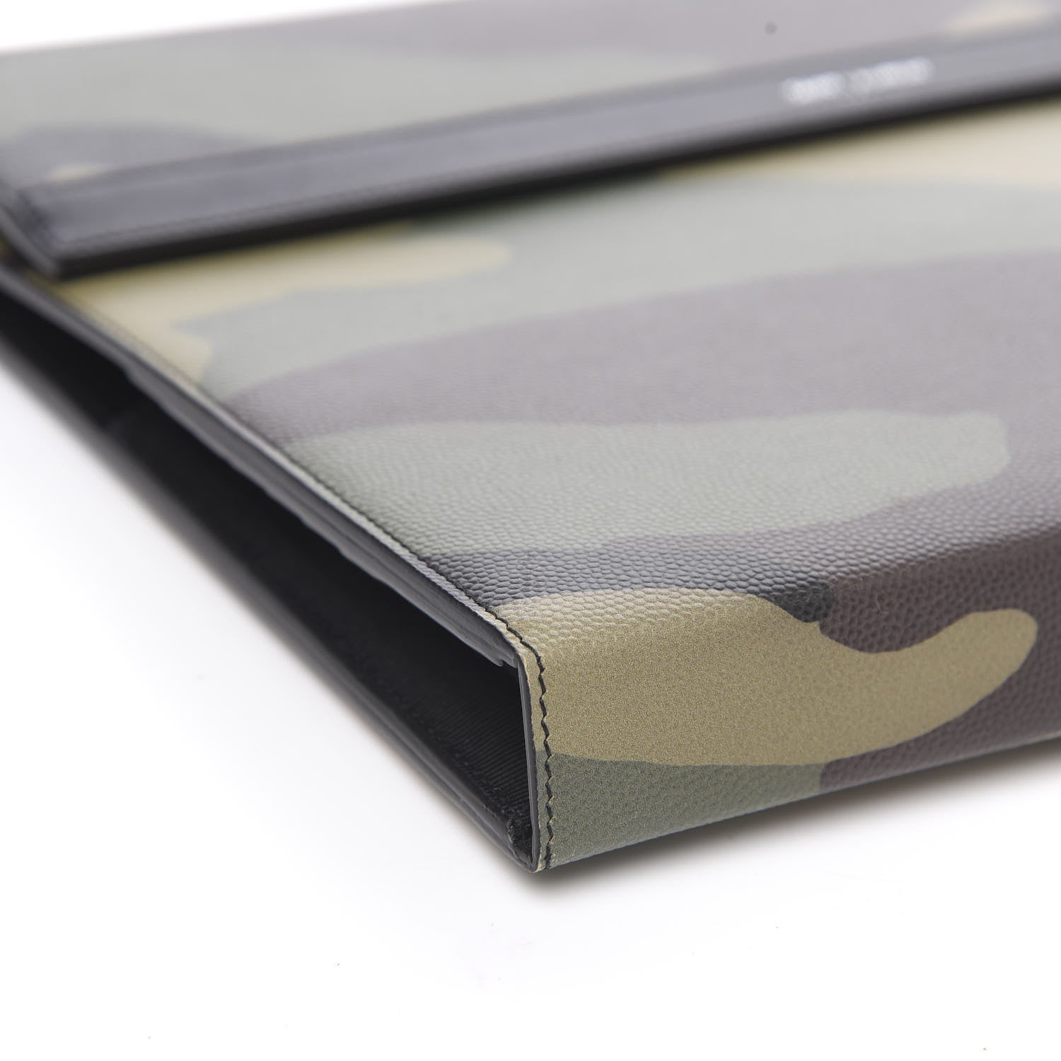 Saint Laurent Grain De Poudre Camouflage Pouch Kaki Black 8 of 9