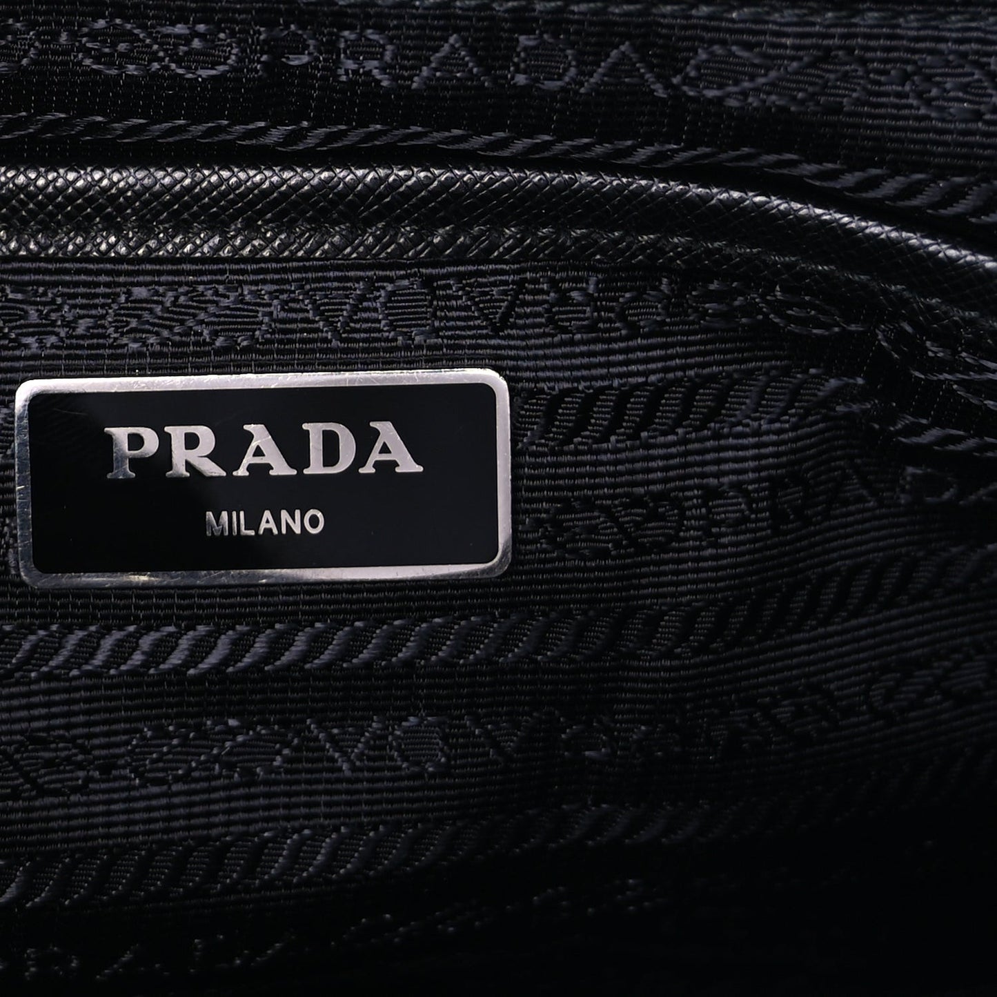 Tessuto Nylon Saffiano Vela Backpack  Black