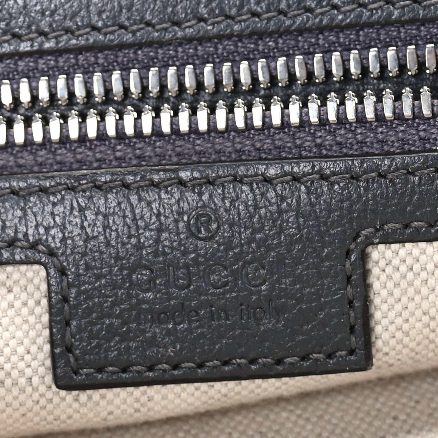 Tender GG Supreme Monogram Textured Dollar Calfskin Ophidia Messenger Bag Grey Black Graphite Grey