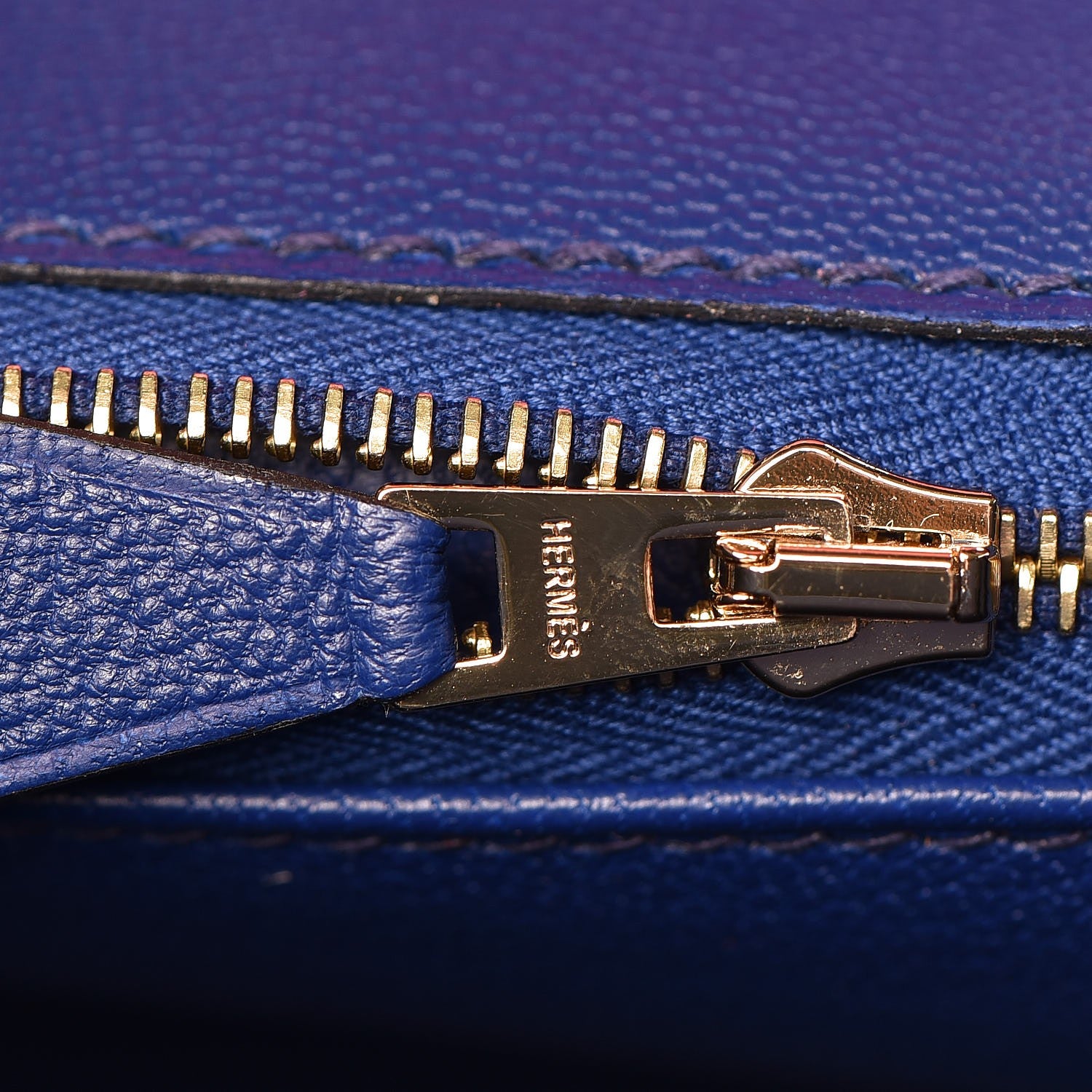 Hermes Epsom Horseshoe Birkin 30 Rose Azalee Bleu Saphir 20 of 32