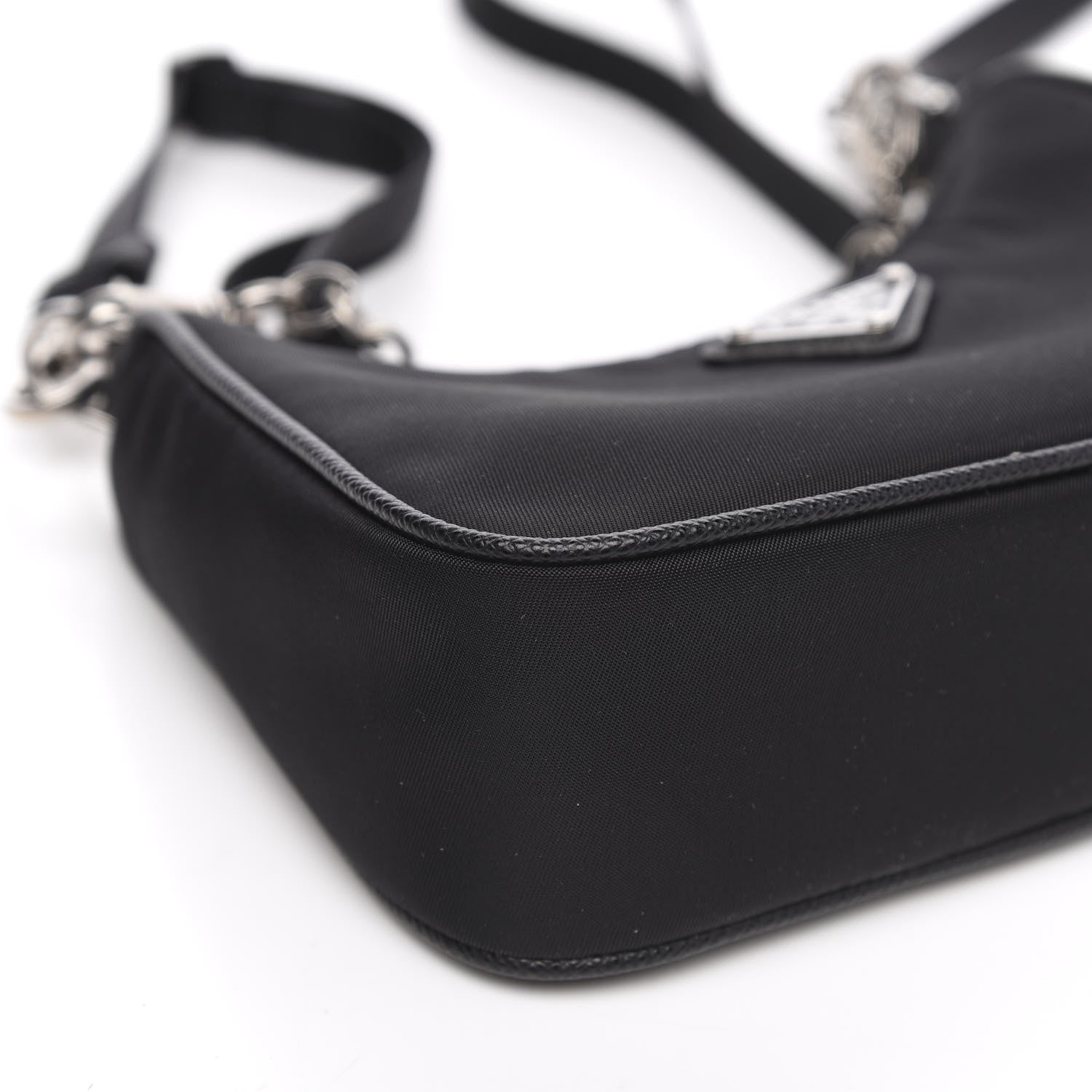 Prada Tessuto Nylon Mini Re-Edition 2000 Shoulder Bag Black 7 of 9