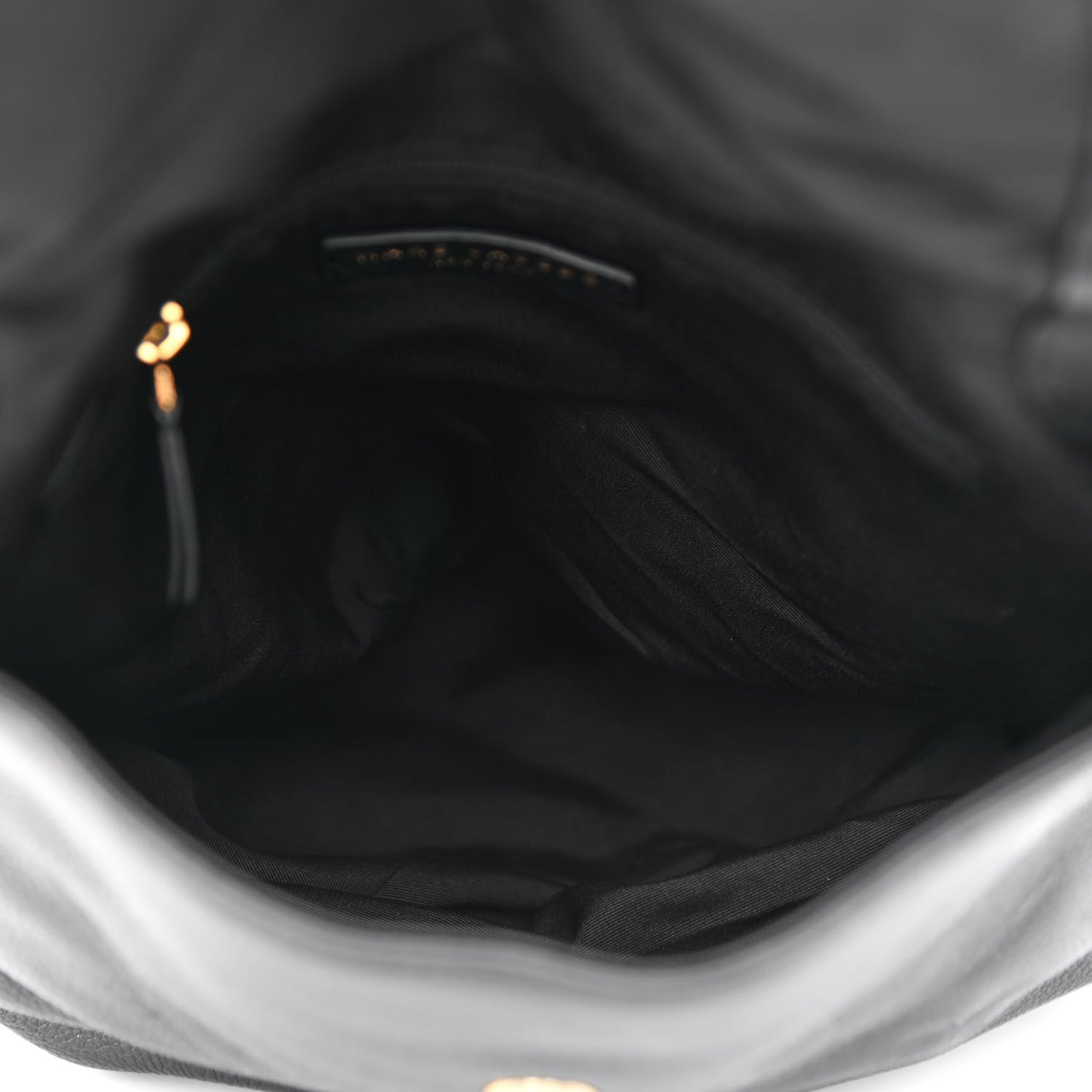 Pebbled Calfskin Backpack Black