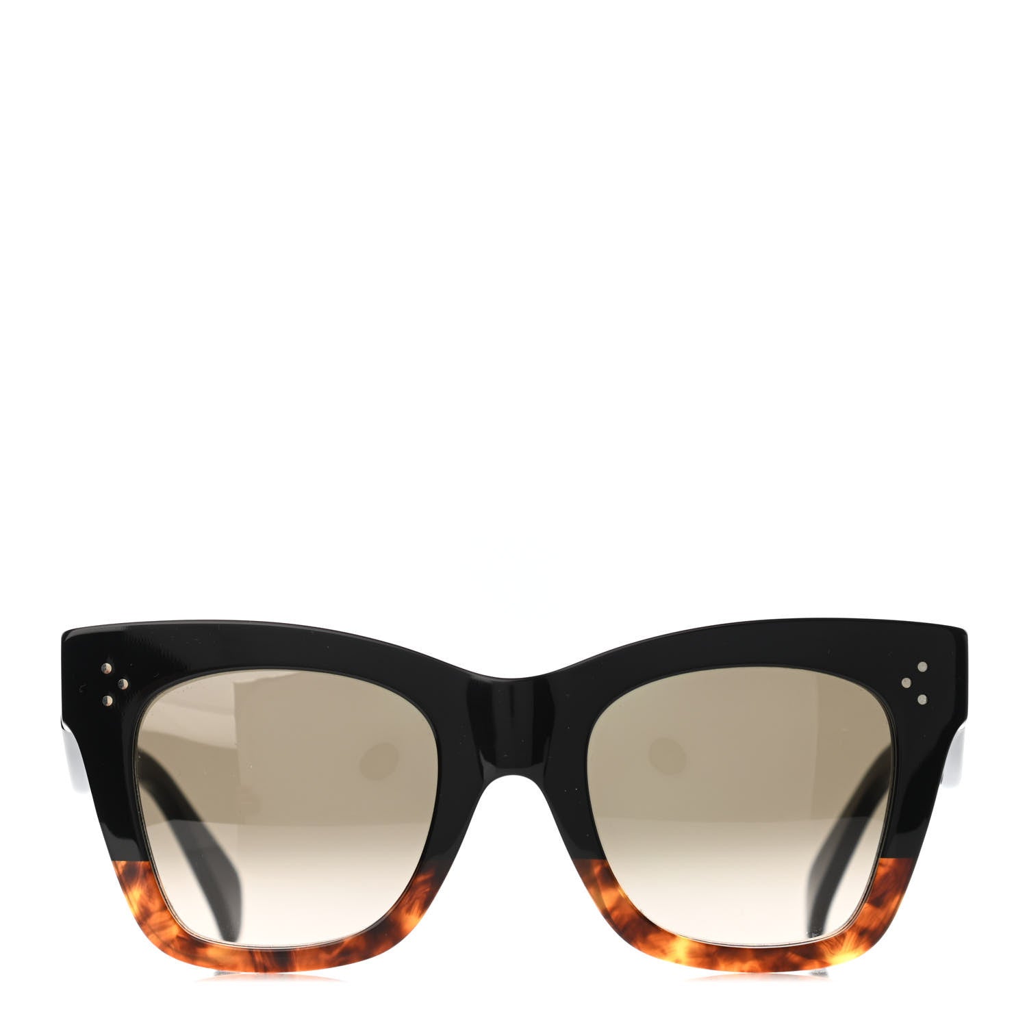 Celine Cat Eye Sunglasses CL4098 Black Havana Brown 3 of 4