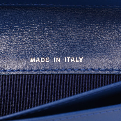 Chanel Patent Quilted Zipped Pocket Wallet Blue 8 of 15