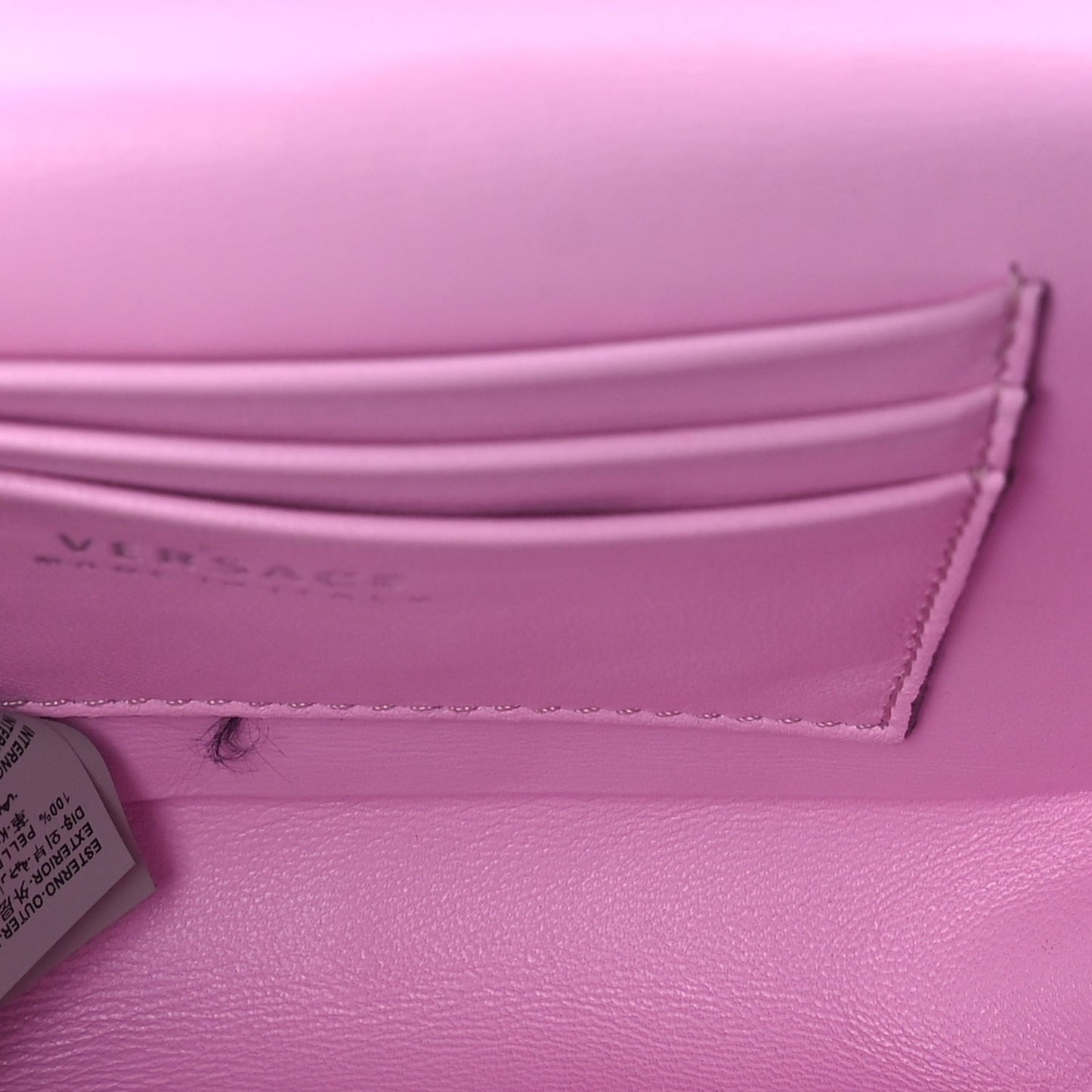 Patent Quilted Virtus Tonal Evening Bag  Pink