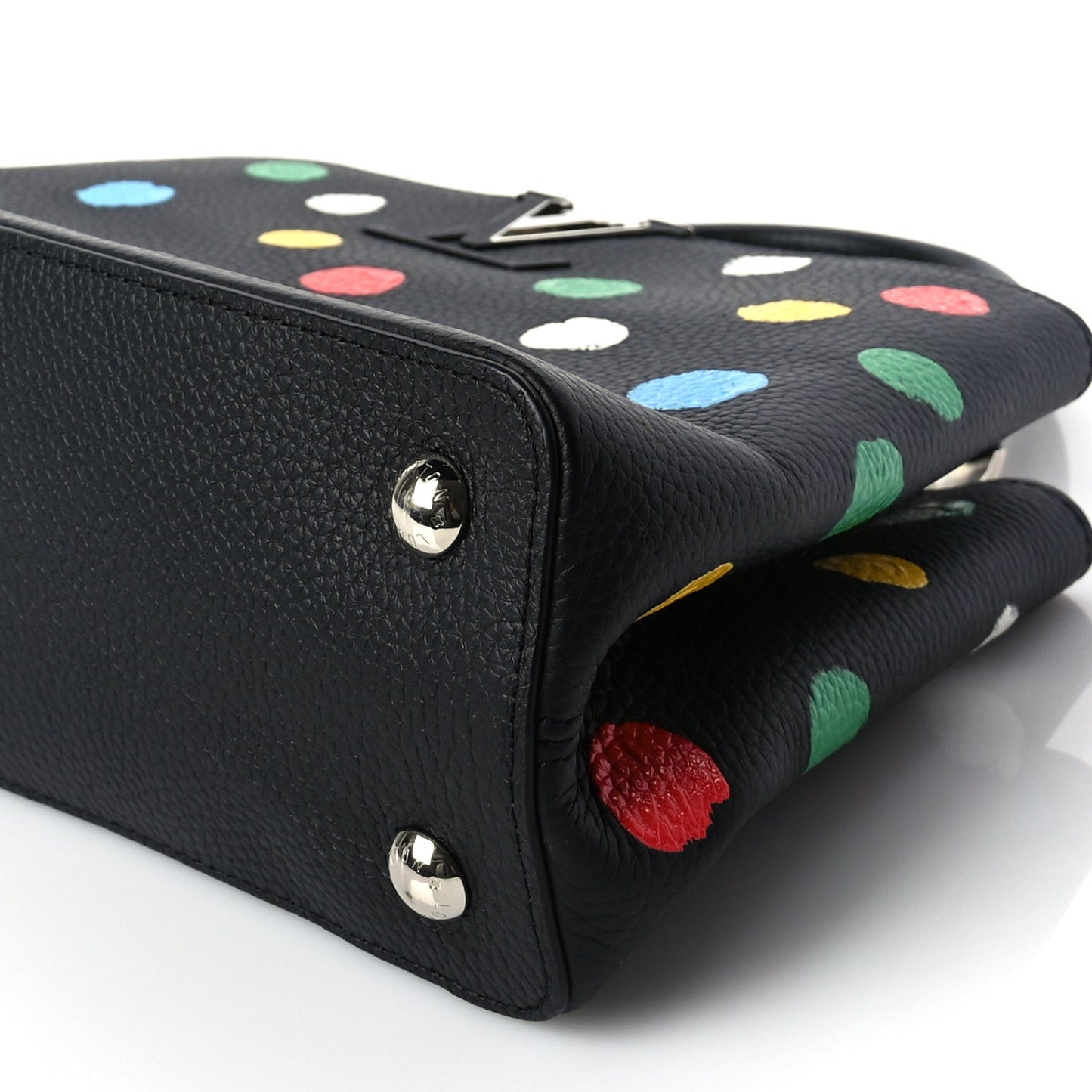 LV X YK Taurillon Capucines MM Black